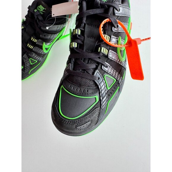 NIB 2020 NIKE x OFF-WHITE Air Rubber Dunk Black Green Strike Sneakers, Size 7 - Picture 6 of 16
